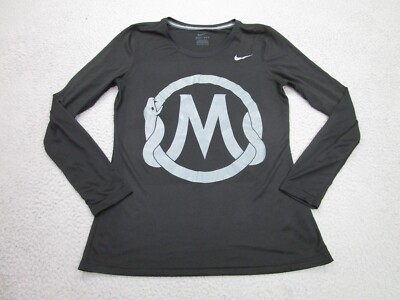 Nike Shirt Womens Medium Black Gray Mamba Academy Mentality Mambacita Kobe Gigi