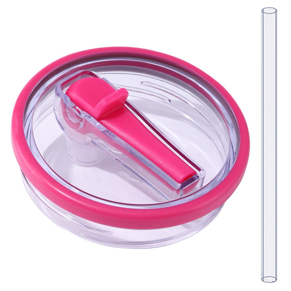 40Oz Tumbler Flip Straw Lid Replacement Spill Proof Cover for Stanley