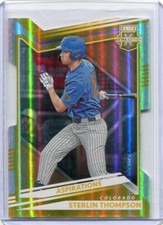 2022 Elite Extra Edition Aspirations Gold Die Cut Sterlin Thompson 13/24
