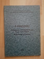 NVA Vorschrift A050/1/487 Periskopvisier TW-240(10P79) und Prisma SB 02/9Sch112