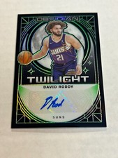 2023-24 OBSIDIAN DAVID RODDY 5/25 TWILIGHT AUTO GREEN ETCH SUNS SP 