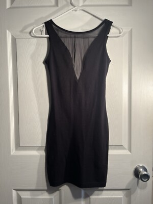 american apparel bodycon dress Black Crushed Velvet Bodycon Dress Medium main image 1