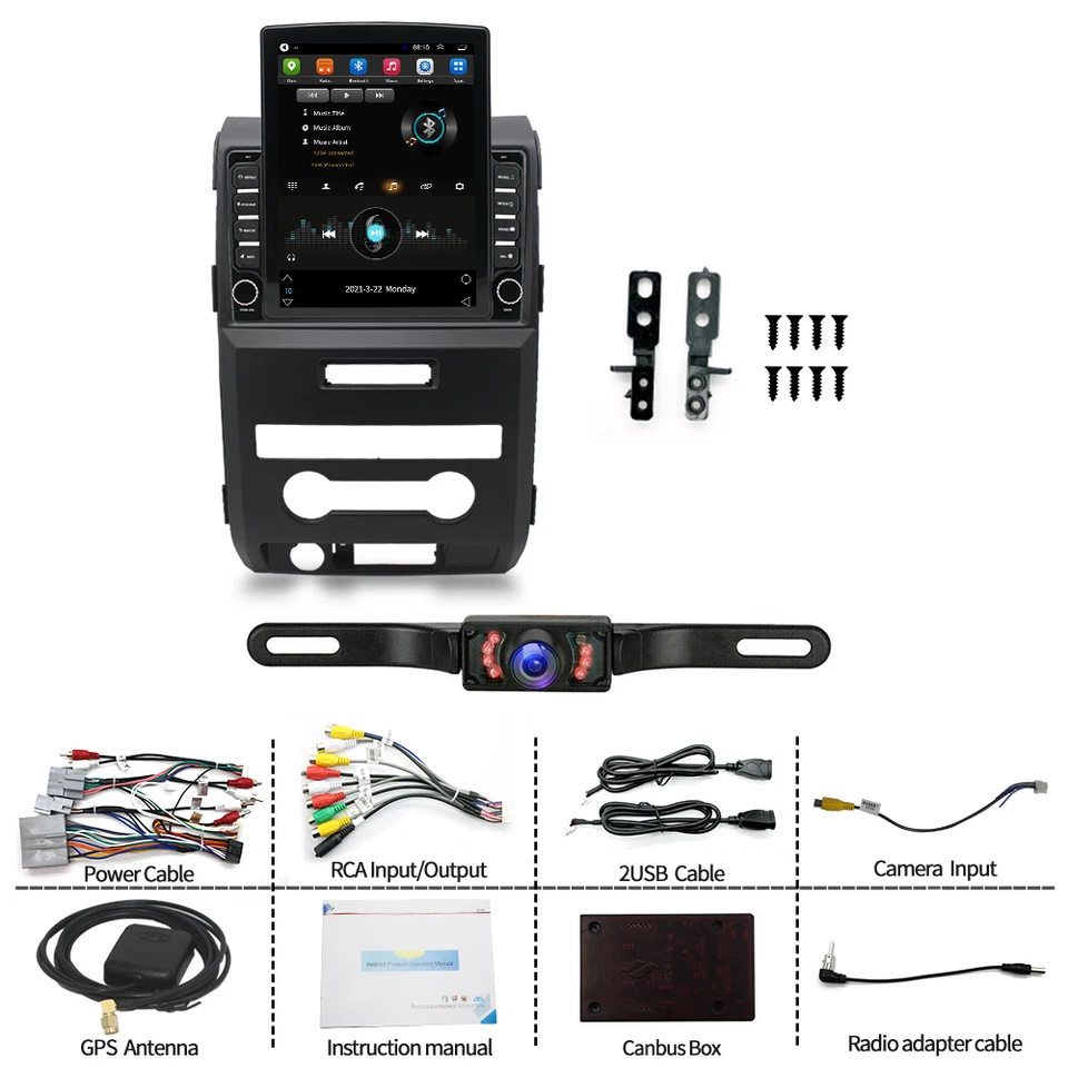 Para Ford F150 2009-2014 Android 13 9.7" Apple Carplay Coche Estéreo Radio GPS NAVEGACIÓN Foto 2 de 4