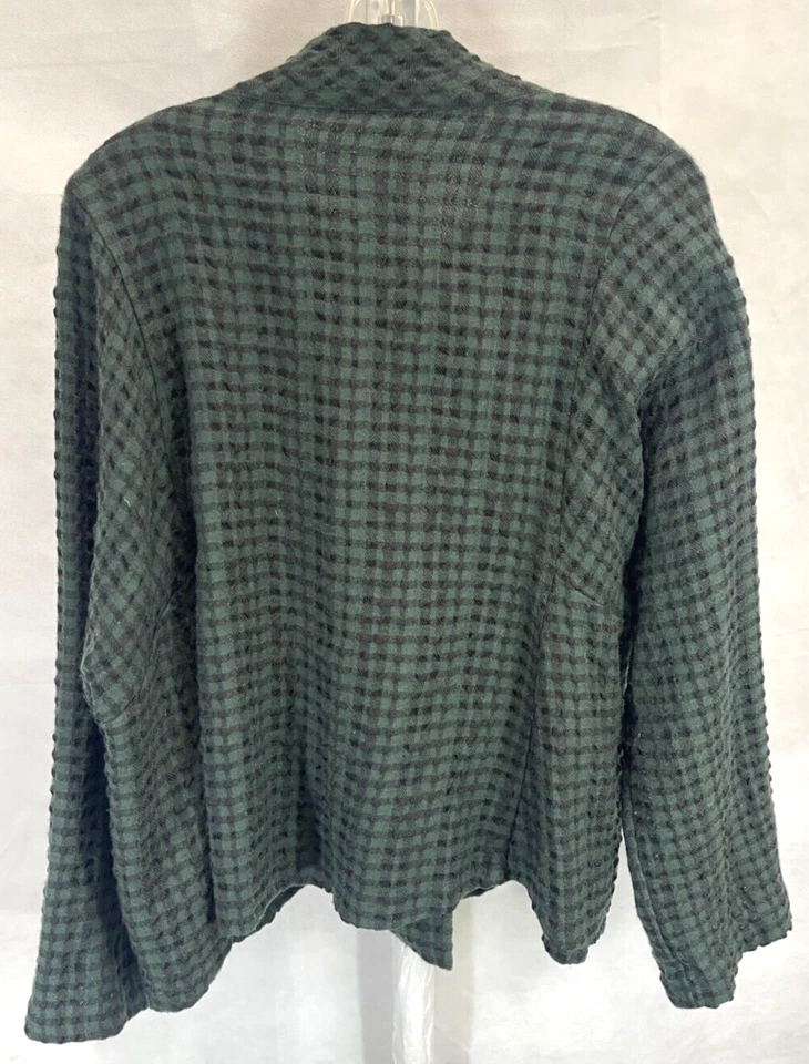 Blazer Babette verde a cuadros para mujer talla L Foto 4 de 4