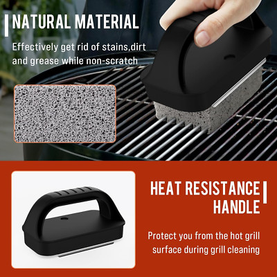 Griddle Cleaning Kit Blackstone Flat Top Grill Scraper Brush Easy Remove Stain