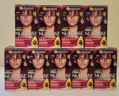 9 BOXES 5562 STRAWBERRY GARNIER NUTRISSE PERMANENT HAIR COLOR PRODUCT MEXICO