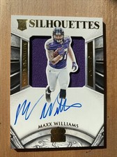 2015 Crown Royal Maxx Williams On Card Rookie Auto Jersey /49 Silhouettes RPA