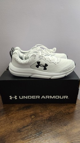 UA Charged Assert 10 White / Black NWB Mens Shoes Size 10 - Picture 5 of 7