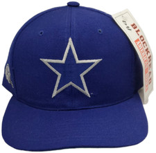 Vintage Dallas Cowboys Wool Snapback Flat Bill Blockhead