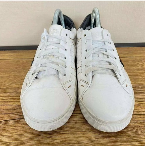Fend Leather sneakers shoes FF logo size 41 EU 7 UK 7.5 - Picture 3 of 5