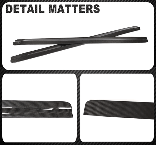 Carbon Seitenschweller Ansätze Schwert Side Skirts Passt für BMW F85 X5M F86 X6M - Bild 11 von 11