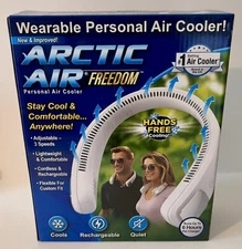 Artic Air Freedom Personal Air Cooler Portable 3-Speed Neck Fan NEW IN BOX