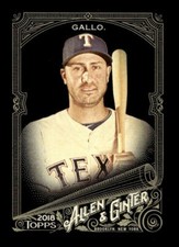 2018 TOPPS ALLEN GINTER X BASEBALL BASE CARD #282 Joey Gallo Rangers
