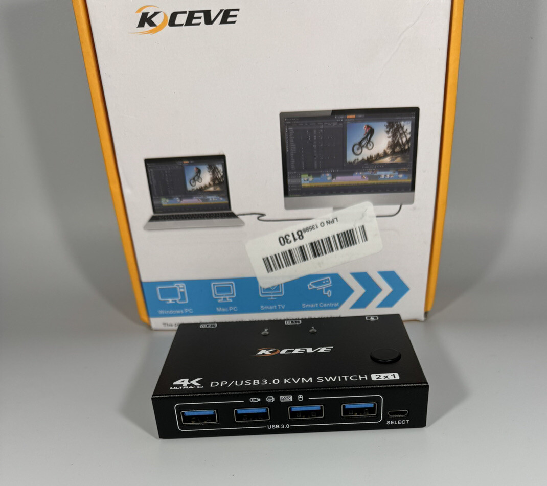 KCEVE DP/USB3.0 KVM SWITCH 2x1 | eBay