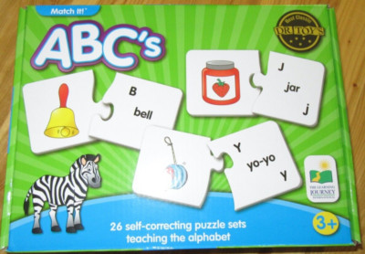 The Learning Journey ABC's Teach The Alphabet Puzzle Match It 26PC 3+ NIB