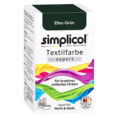 SIMPLICOL textile dye expert ivy green 150 g color also for wool & silk