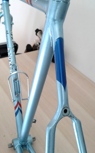 VERNON BARKER VINTAGE  ONE OFF HAND BUILT STEEL RACING FRAME - Picture 4 of 16