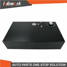 Labwork 17 Gallon Street Rod Race Fuel Cell Gas Tank w/ Cap & Level Sender Black