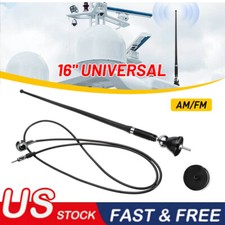 Waterproof Car Radio Antenna FM AM Aerial for ATV UTV Motorcycle Truck Yacht