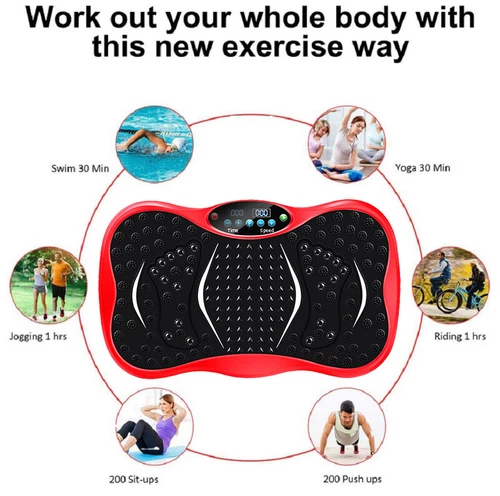 Plateforme vibrante 3D pour exercices du corps entier, appareil de massage et de fitness Slim RD - Image 7 sur 9