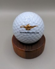 Aladdin Cassino Logo Golf Ball Strata Collectors Display Ball