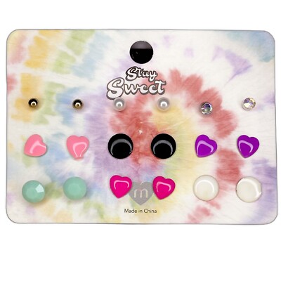 Girls Fashion Jewelry Colorful ￼Earrings 18 Pairs FREE SHIPPING