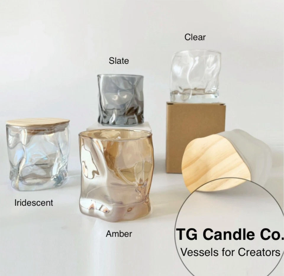 Modern Twist 12 Pack of 8 oz Candle Making Jars Variety. - Image 4 of 4