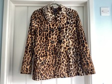 King Louie Leopard Animal Print Jacket, Size 40, Approx Size 12, Worn Twice