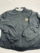 Vintage 80s Sun Drop Employee Jacket Wind Breaker Size Large Black USA Made EUC