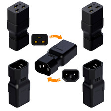  5PACK PDU UPS IEC320 C14 to C19 AC Power Plug Adapter Converter Socket 10A-16A