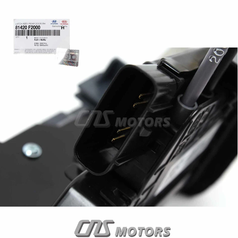 OEM Door Lock Actuator REAR RIGHT PASSENGER for 17-20 Hyundai Elantra 81420F2000 Foto 4 de 4