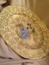 vintage antique dainty miss large seving plate art deco vgc alfred meakin