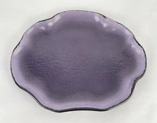 Fire & Light Recycled Glass Lily Pad Platter Grape