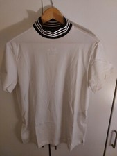 ADIDAS WHITE T-SHIRT ,100% oryginal New Collection, BIG SMALL 10  , COLLARED NEW