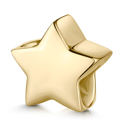 MATERIA Stern Bead Gold 585 Charm inkl. Schmuckbox