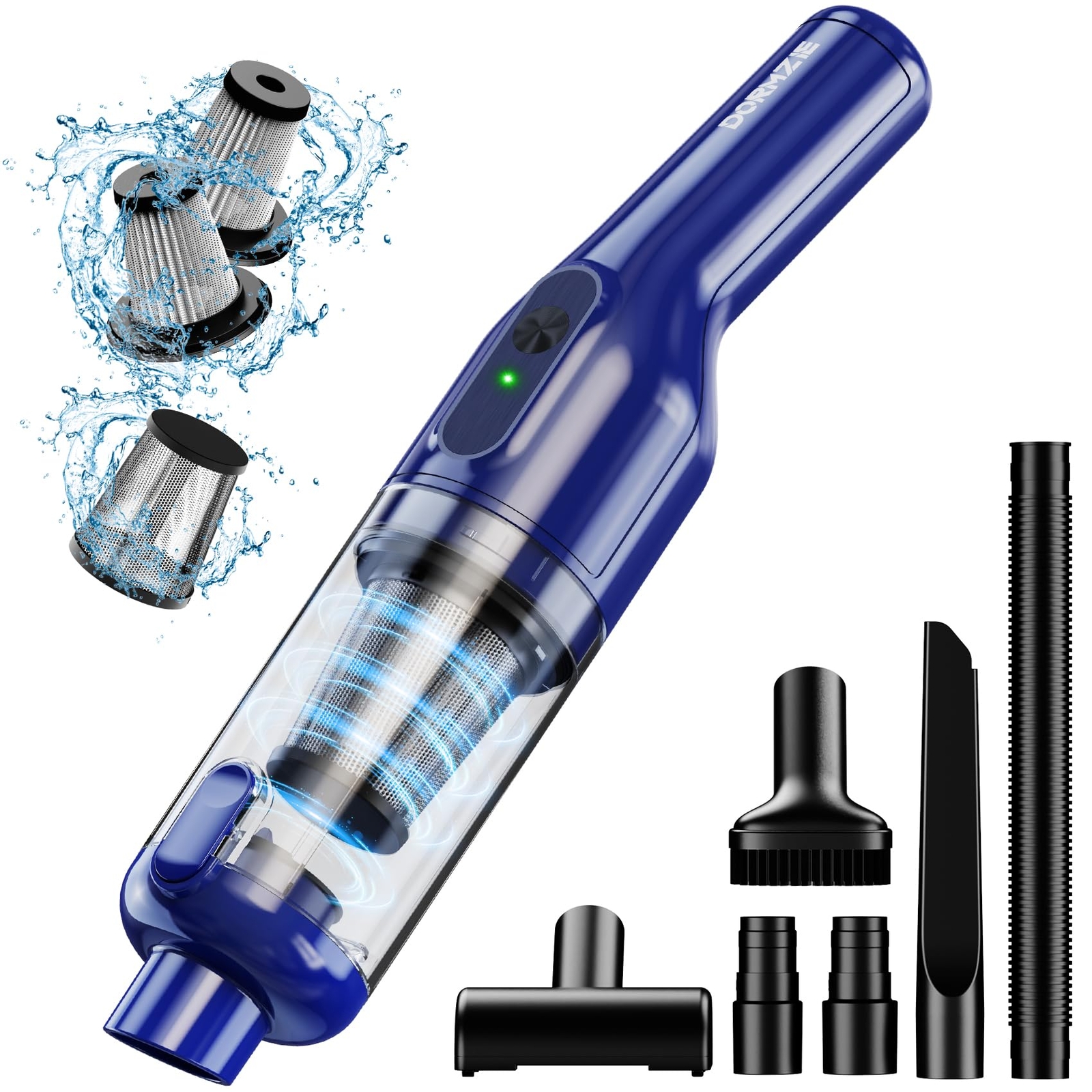 Handheld Vacuum Cordless Car Vacuum With 16000pa Powerful Suction Lightweight At-image