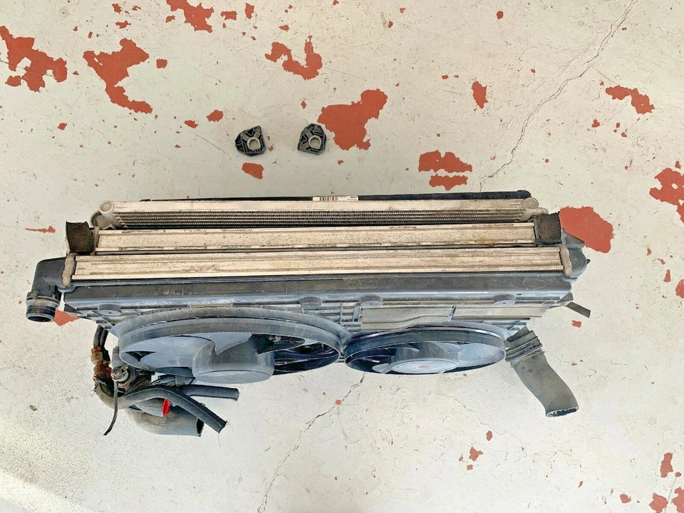 VOLKSWAGEN PASSAT 2006 2007 2008 2,0 L RADIADOR CONDENSADOR VENTILADOR REFRIGERACIÓN ENFRIADOR DE ACEITE Foto 3 de 4