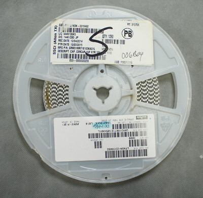Reel of 1290 Murata GRM31MR71E105KA01L Mulitlayer Ceramic Capacitors