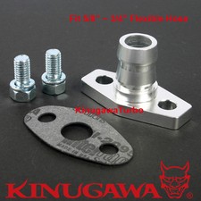 Billet Alumimum Turbo Oil Return Flange 34 Barb Garrett Gt25 Gt28 Gt30 Gt35