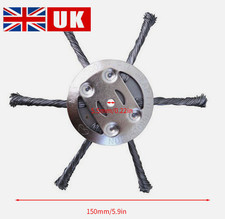 Grass Strimmer 5 head Steel Wire Wheel Head Mower Weed Brush Cutter