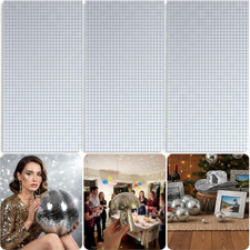 5400-Piece Self-Adhesive Disco Ball Mosaic Tiles, 5X5Mm Square Mirror Glass Tile