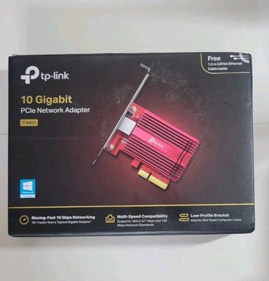 TP-Link 10Gbps PCIe Network Card Adapter  Model: TX401