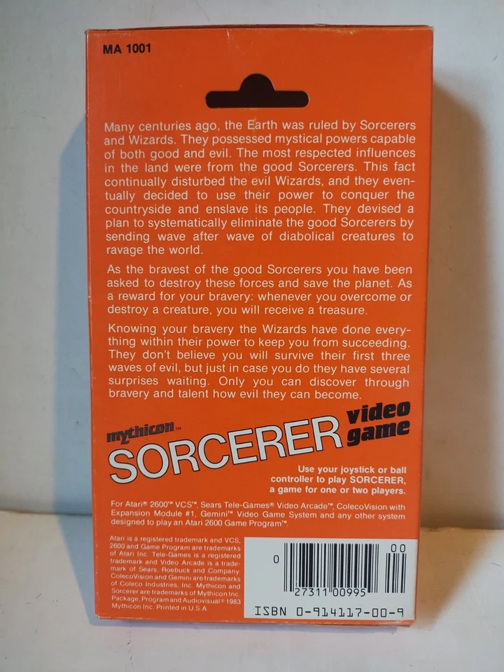 New Sealed Sorcerer Atari 2600 VCS Game Mythicon - Image 2 of 4