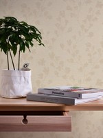 Mustertapete Mit BläTtern Im Landhaus Stil – Creme, Beige