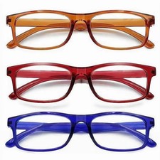 3 Pack Reading Glasses Blue Light Blocking,Reading Glasses for Women Men,Anti...