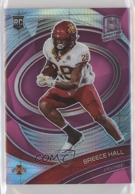 2022 Chronicles Draft Picks Neon Pink Prizm 48/75 Breece Hall #28 Rookie RC i5f