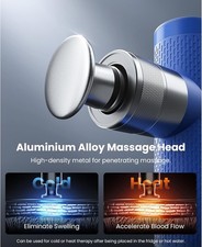 A7 Massage Gun Metal Head Handheld Portable Muscle Deep Relief for Athletes Gym
