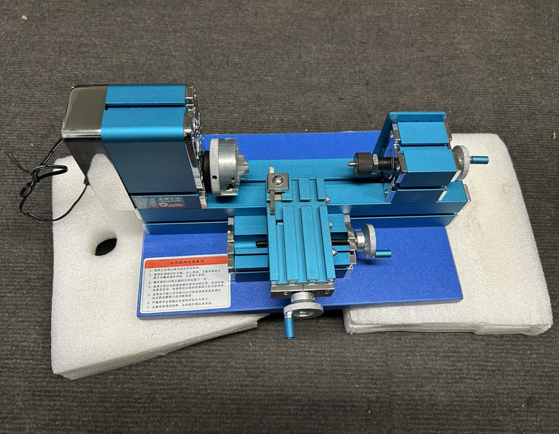 Mini Metal Lathe 36W - Micro Hobby Lathe for Model Making / STEM (Firm Price)