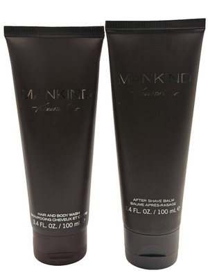 Kenneth Cole Mankind 2Pc For Men Hair & body Wash+After Shave Balm 3.4FL.oz