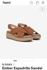 Dr scholls Ember suede Camel sandal sz 8